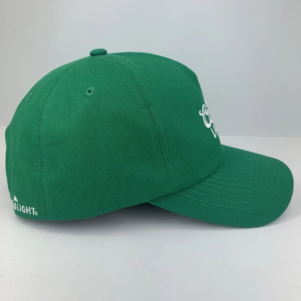 Coors Light Green Hat Shamrock St Patrick's Day Adjustable Cotton Baseball Cap